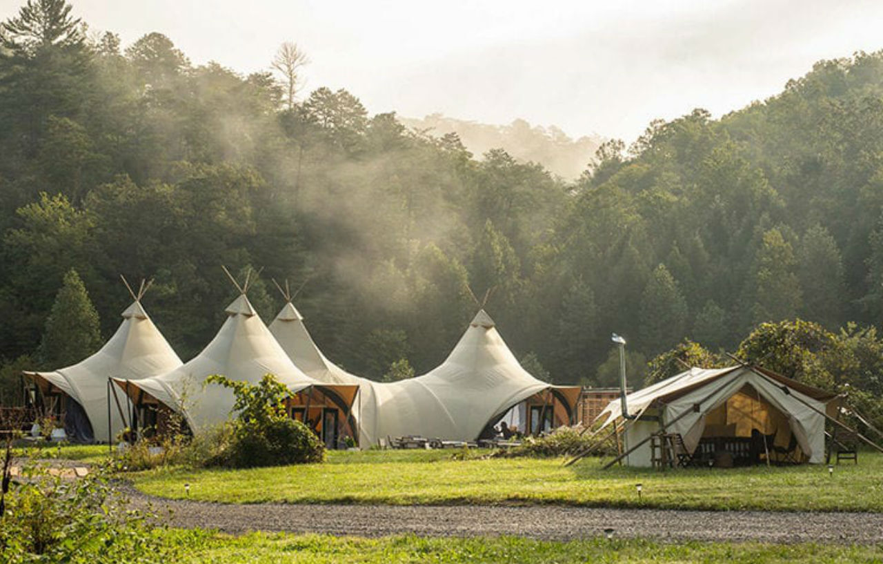 鸽子谷 Under Canvas Great Smoky Mountains酒店 外观 照片